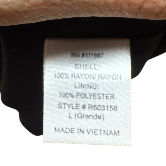 Hudson Gray Floral Black Mocha Long Sleeve Dress Women’s Large NWT - Picture 6 of 7